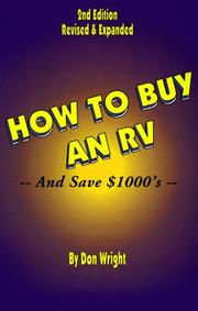 Cover of: How to buy an RV by Don Wright