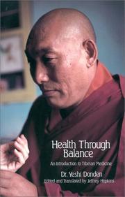 Cover of: Health through balance by Yeshi Dönden