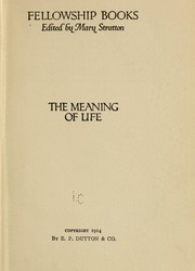Cover of: The meaning of life