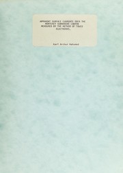 Cover of: Apparent surface currents over the Monterey Submarine Canyon measured by the method of towed electrodes by Karl Arthur Mahumed