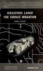 Cover of: Grading land for surface irrigation