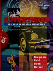 Cover of: Advertising: Its Role in Modern Marketing (The Dryden Press Series in Marketing)