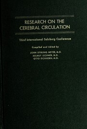 Research on the cerebral circulation by International Salzburg Conference (3rd 1966)