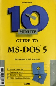Cover of: 10 minute guide to MS-DOS 5