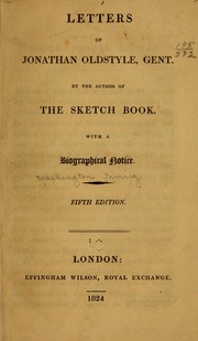 Cover of: Letters of Jonathan Oldstyle, gent