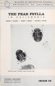 Cover of: The pear psylla in California
