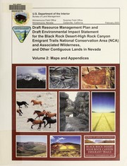 Cover of: Black Rock Desert-High Rock Canyon Emigrant Trails National Conservation Area (NCA) and associated wilderness, and other contiguous lands in Nevada: draft resource management plan and environmental impact statement