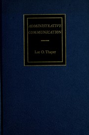 Cover of: Administrative communication.