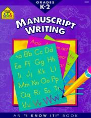 Cover of: Manuscript Writing (I Know It! Books) by Joan Hoffman, Marie Vinje