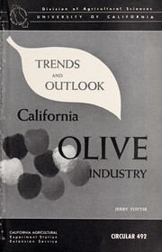 Cover of: California olive industry: trends and outlook