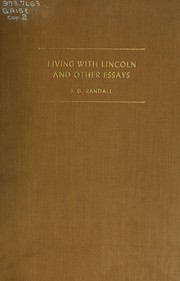 Cover of: Living with Lincoln, and other essays.