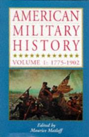Cover of: American Military History: 1775-1902