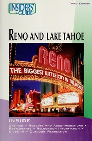 Cover of: Insiders' guide to Reno & Lake Tahoe