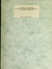 Cover of: A computer simulation model of seasonal variations in ocean production for a region of upwelling by Robert Thomas Pearson