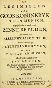 De beginselen van Gods koninkryk in den mensch by Pieter Huygen