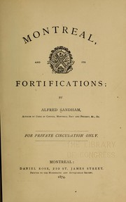 Cover of: Montreal and its fortifications