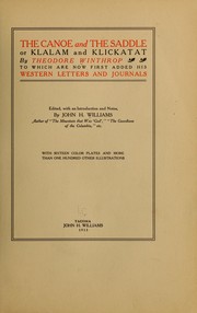 Cover of: The canoe and the saddle: or, Klalam and Klickatat