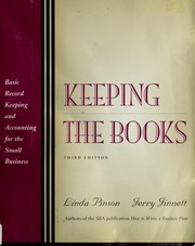 Cover of: Keeping the books by Linda Pinson