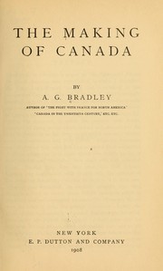 Cover of: The making of Canada