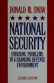 Cover of: National security: enduring problems in a changing defense environment
