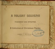 Cover of: A holiday souvenir of friendship and affection: Collection of Christmas poems