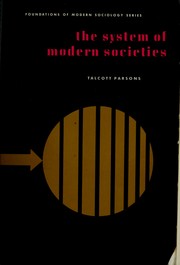 Cover of: The system of modern societies.