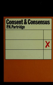 Cover of: Consent and consensus
