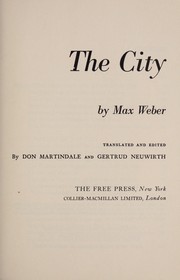 Cover of: The city. by Max Weber