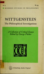 Cover of: Wittgenstein