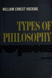 Cover of: Types of philosophy