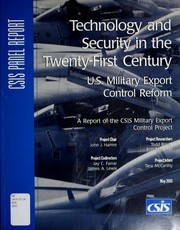 Cover of: Technology and security in the twenty-first century by John J Hamre