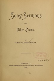 Cover of: Song-sermons: and other poems.