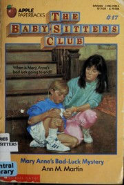 Cover of: Mary Anne's Bad-Luck Mystery (The Baby-Sitters Club #17) by Ann M. Martin