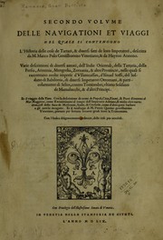 Cover of: Secundo volume delle navigationi et viaggi by raccolto gia da M. Gio. Battista Ramvsio ...