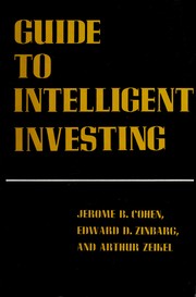 Cover of: Guide to intelligent investing