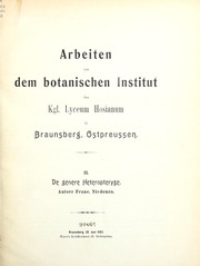 Cover of: De genere Heteropteryge by Franz Niedenzu