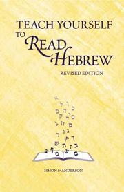 Cover of: Teach Yourself to Read Hebrew by Ethelyn Simon, Joseph Anderson