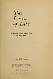 Cover of: The laws of life