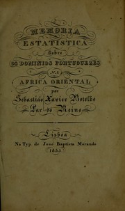 Cover of: Memoria estatistica sobre os dominios portuguezes na Africa oriental.