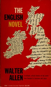Cover of: The English novel: a short critical history.