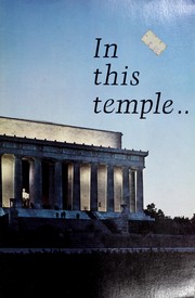 Cover of: In this temple: a guide book to the Lincoln Memorial.