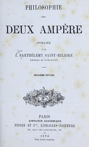 Cover of: Philosophie des deux Ampère