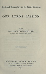 Cover of: Our Lord's passion