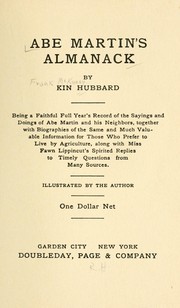 Cover of: Abe Martin's almanack by Kin Hubbard