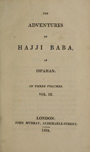 Cover of: The adventures of Hajji Baba, of Ispahan
