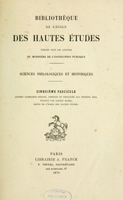 Cover of: Anciens glossaires romans