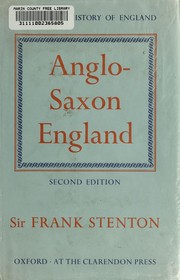 Cover of: Anglo-Saxon England by Frank Merry Stenton