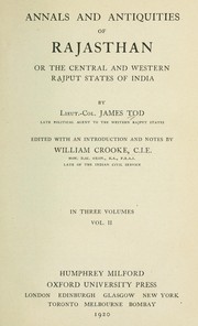 Cover of: Annals and antiquities of Rajasthan by James Tod