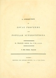 Cover of: A provincial glossary by Francis Grose