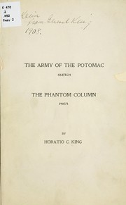Cover of: The army of the Potomac, sketch by Horatio C. King